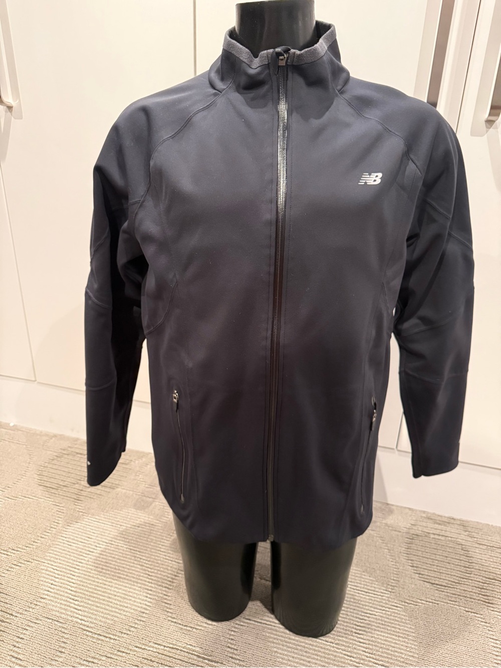 New Balance Men’s Black Full-Zip Performance Jacket